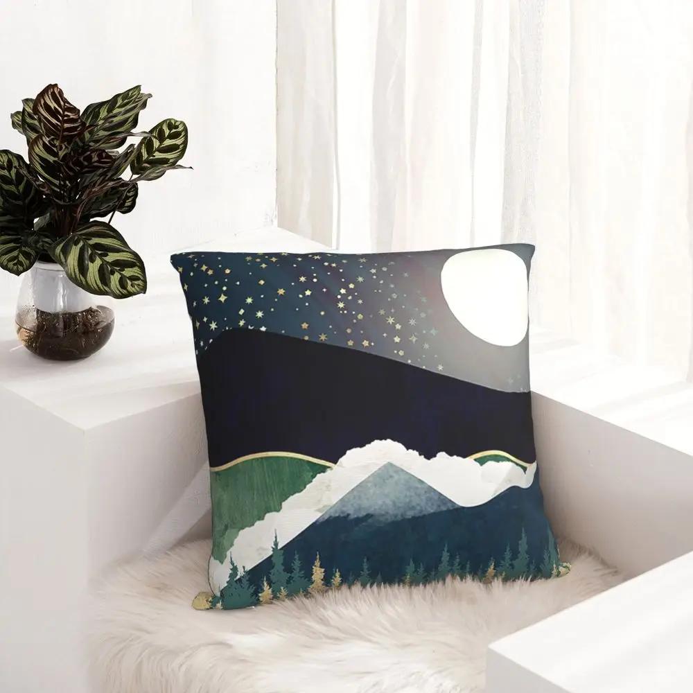 Star Lake Naturlandschaft Kissenbezug Druck Polyester Kissenbezug Dekorative Kissenhülle Bezug Bett Großhandel ''