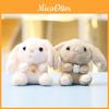 Cartoon Animal Plush Backpack Bunny Keyring Soft Short Plush For Gift And Decor