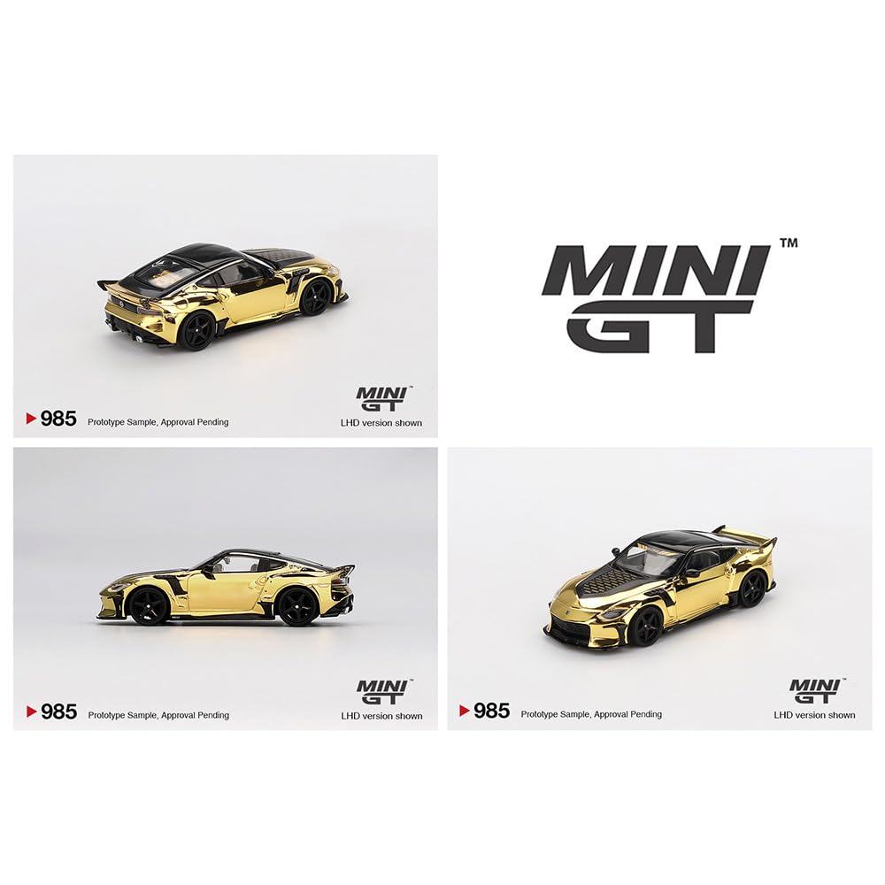 MINI GT 164 Scale MiJo TOYS - NISSAN Z VEILSIDE FFZ400 (GOLD CHROME) MGT00985-BL