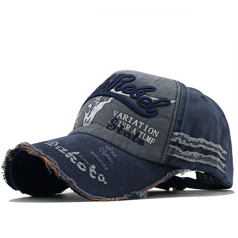 Popular old broken edge baseball cap washed full hat edged sun hat men's and women's new baseball caps