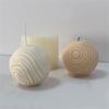 Ball Shaped Candle Mold Water Ripple Textured Ball Candle Molds for DIY Candle Soap Plaster Ornament Home Decorations