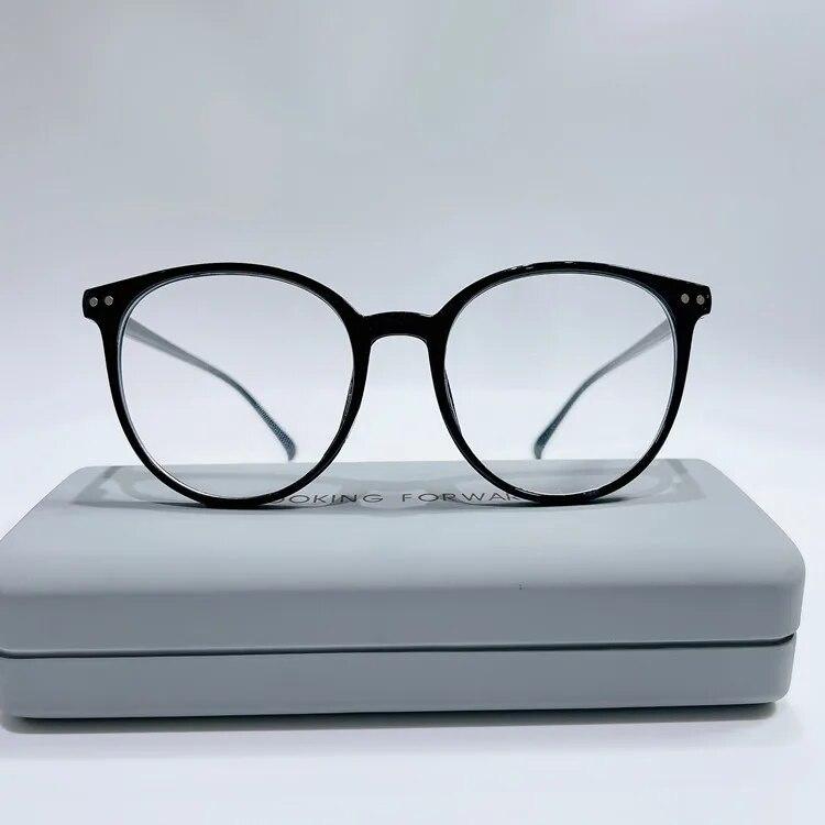 New Transparent Computer Glasses Frame Women Men Anti Blue Light Round Eyewear Blocking Glasses Optical Spectacle Eyeglass