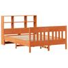 Solid Wood Bed Without Mattress Wax Brown 120 X 200 Cm Pine Wood