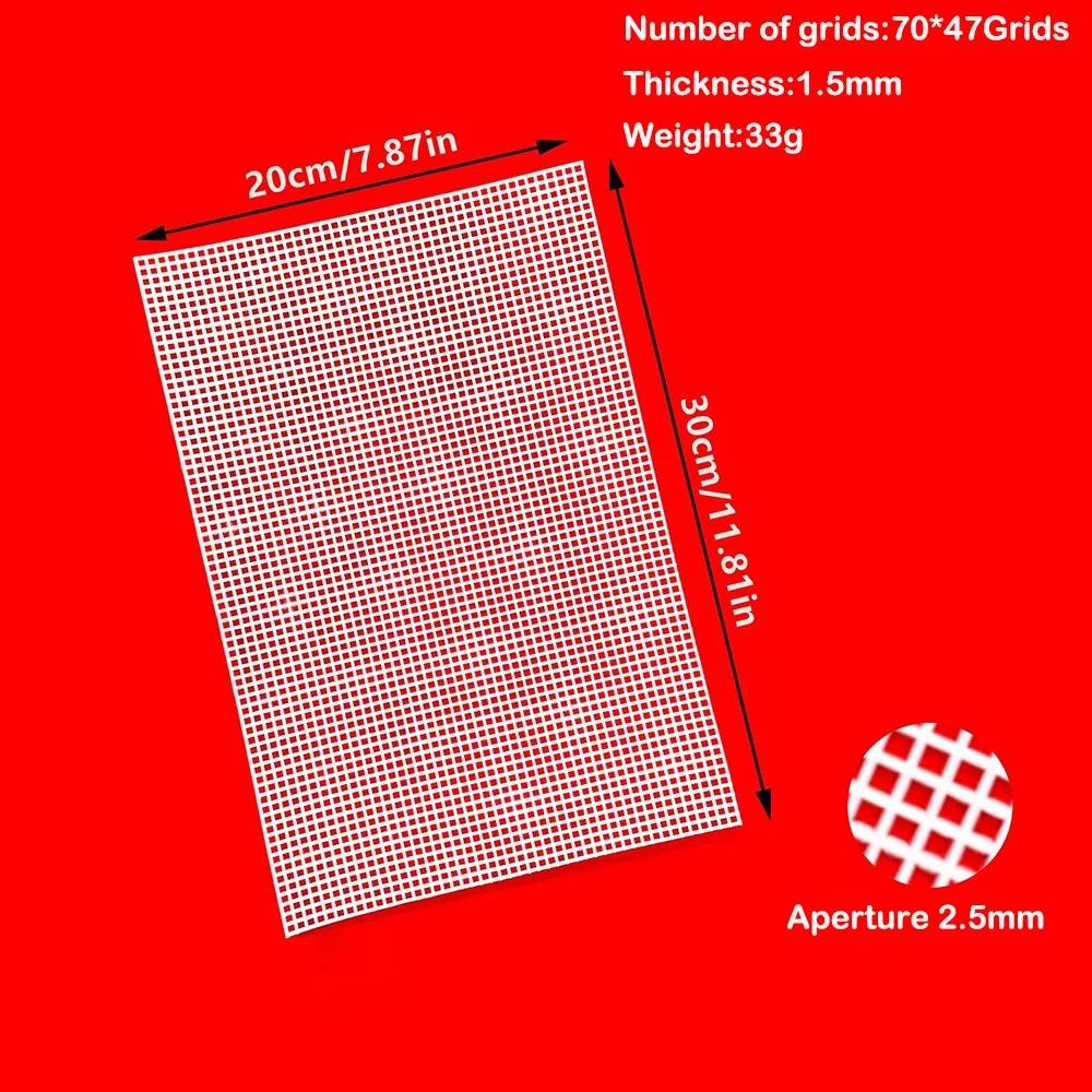 DIY Crafting Plastic Bag Mesh Grid Black White 33x50CM Mesh Cloth Durable Net Cover