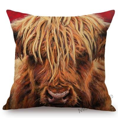 Nordische Aquarell Schöne Kuh Malerei Heim Dekoration Sofa Überwurf Kissenbezug Ölgemälde Baumwolle Leinen Stuhl Sitzkissenbezug