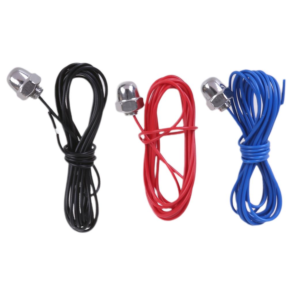 3Pcs Water Level Probe with Cable Liquid Level Sensors Stainless Steel Induction Probe Sensor for Water Level Controller