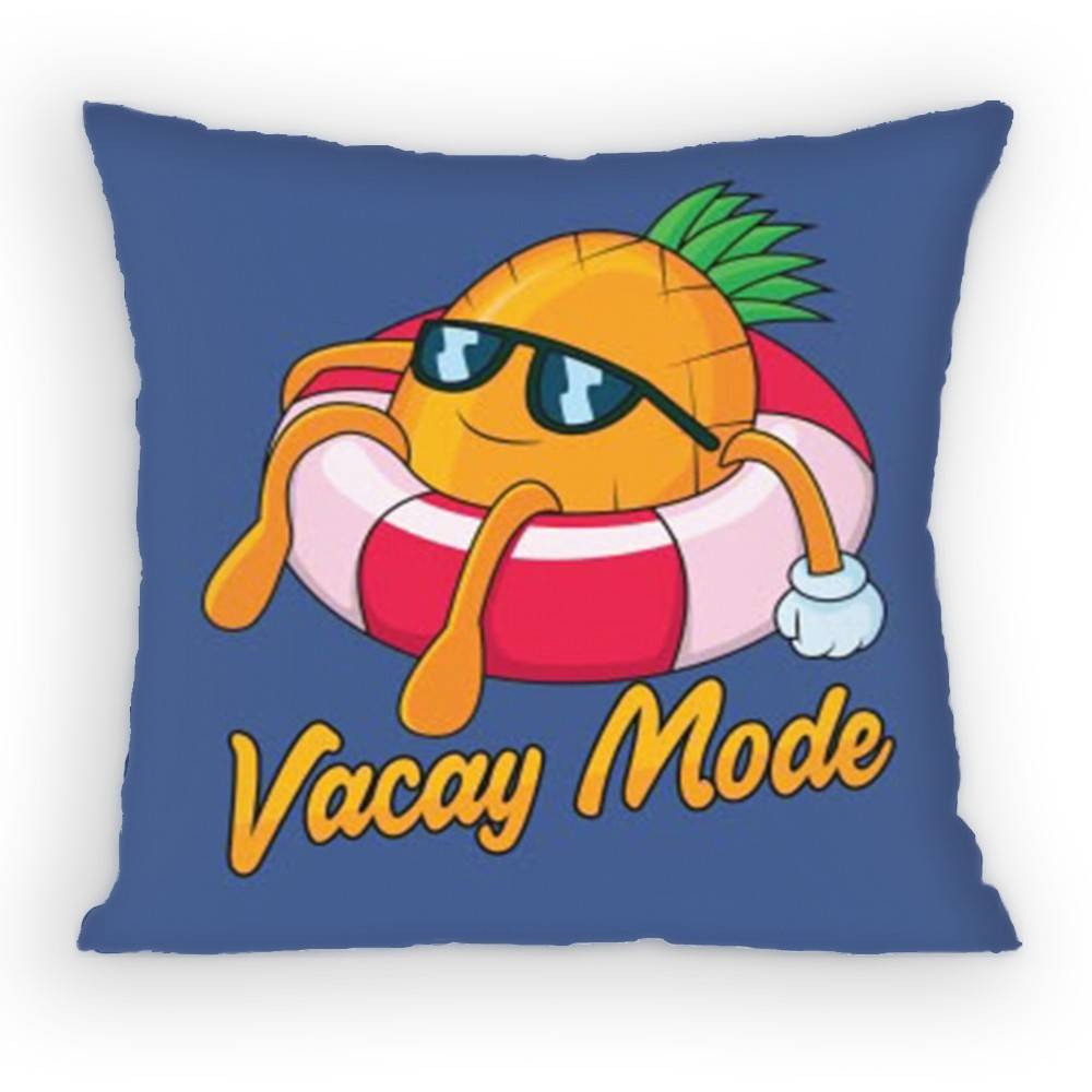 Summer Holiday Cartoon Fruit Beach Surfing Swimming Pillow Case Sofa Living Room for Bedroom Cushion Square Cushion Nap Time