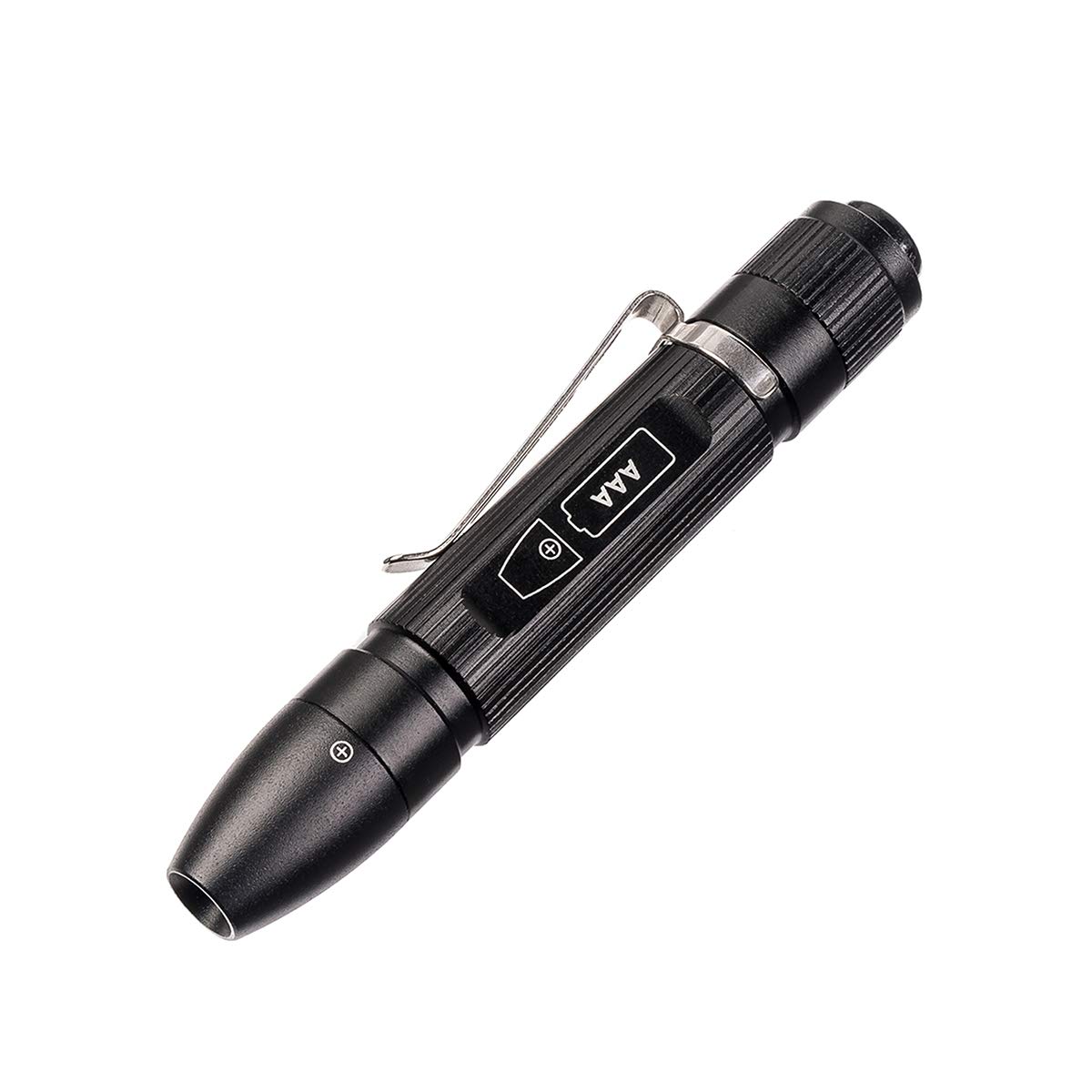 

Weltool LED Penlight Cap EDC Pocket Light with Even High Color Inspection Fishing Powered by AAA Batteries M6-Mini Light, Ultra-Compact, Clip,