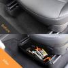 Portable 2PCS For 2025 Tesla Model Y Under Seat Storage Box High Capacity Organizer Felt Cloth Drawer Holder Car Accessories