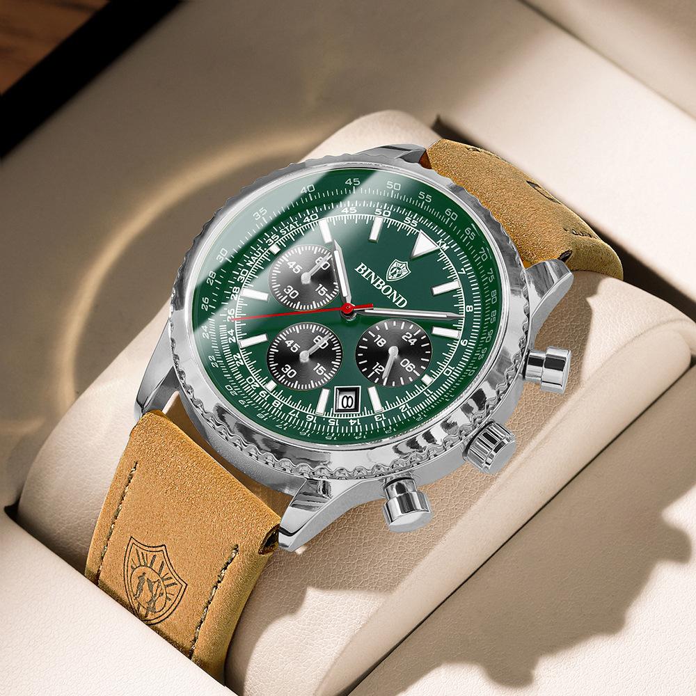 Men's Waterproof Luminous Running Alarm Clock Watch