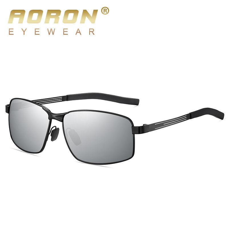 AORON Fashion Metal Frame Polarized Sunglasses Outdoor Sports Driving Glasses Classic Colorful Sunglasses for Men Women