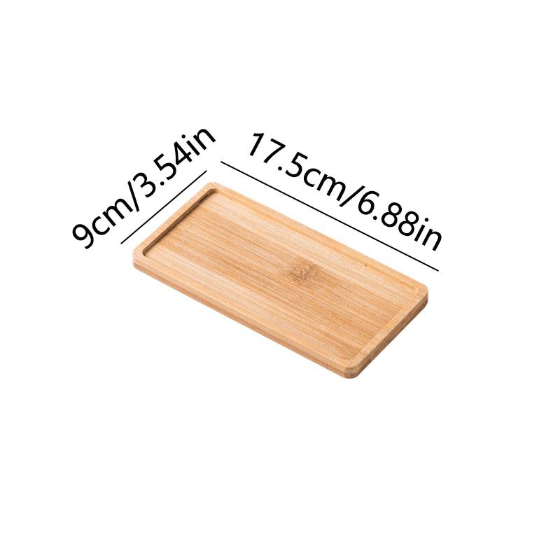 Wooden Tray Multi Bamboo Multi Shape Wooden Holder Pot Tray Coffee Coaster Home Garden Decor Photography Props