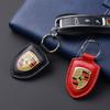 Portachiavi Auto Emblema Scudo in Pelle Portachiavi Metallico di Lusso Per Porsche Cayenne Panamera Macan 911 718 Taycan Boxster Cayman 918