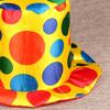 Adult Magician Hat Halloween Clown Costume Colorful Clown Top Hat Women Men