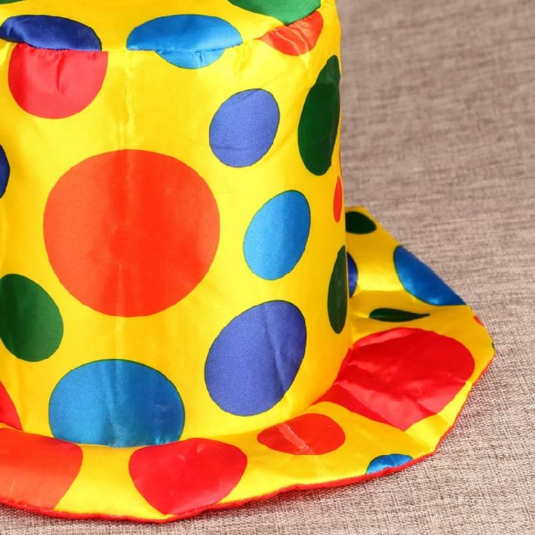 Adult Magician Hat Halloween Clown Costume Colorful Clown Top Hat Women Men