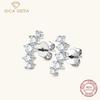 French Niche Design Sense Smile Hipster Moissanite Earrings Everyday Commuter Accessories