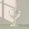 Kreativer herzförmiger Kelch mit Strohhalm, Personalisierter Glas-Wein-Saftbecher, Herzförmiges Stielglas für Champagner Martini, Hochzeitsgeschenk