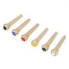 6pcs Pure Copper Brass Colorful Crystal Head Bridge Pins for Folk Acoustic Guitar With 6 Colors Crystal Head