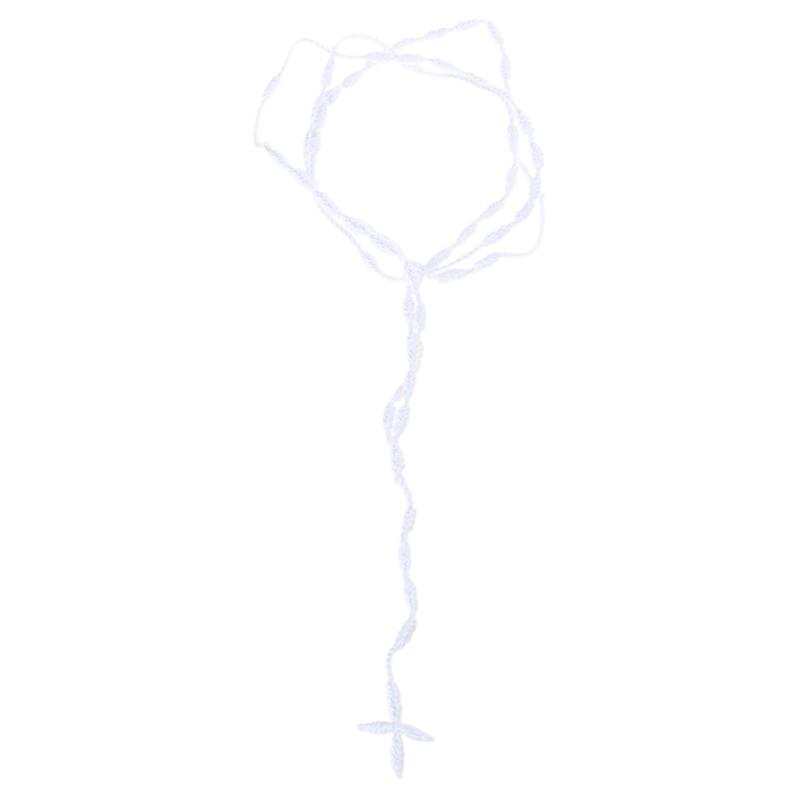 Handgefertigter geknoteter Rosenkranz mit Kreuz-Anhänger Rotes Seil Rosenkranz-Halskette Kordel, Schwarzer Faden Rosenkranz Katholisch & Spirituell Gebetsgeschenk