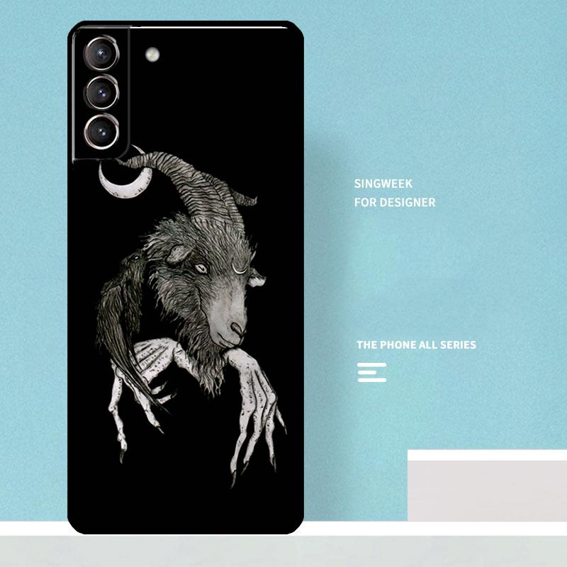 Satanic Scary Skull Case For Samsung Galaxy S25 Ultra S25 FE S20 S21 S22 S23 Plus S9 S10 S24 Ultra Phone Cover
