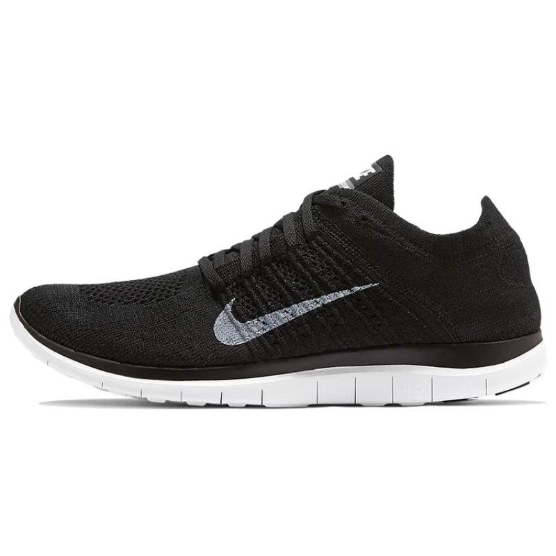 Nike Free 4.0 Flyknit 'Black White Grey' Sneakers 631053-001