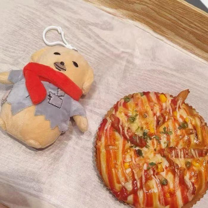 New Cute Dipping Sauce Dog Plush Doll Korean Dog Soft Plush Doll Stuffed Animal Original Funny Pendants Gifts for Girls Decor