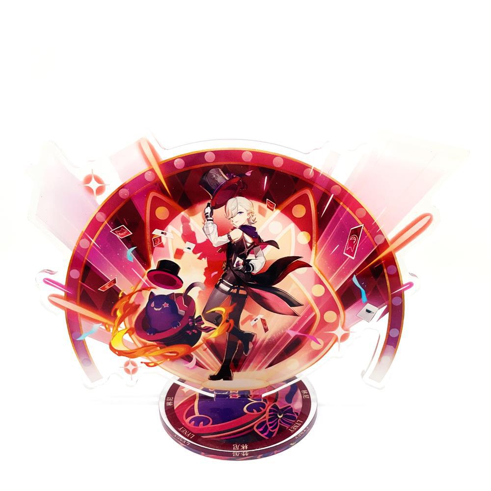 Anime Figure Genshin Impact Furina Arlecchino Xiao Yae Miko Yelan Acrylic Stand Model Board Desk Decor Standing Sign Fans Present