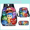 Brain Inside Out Characters Kids School Backpack Set For Elementary Students