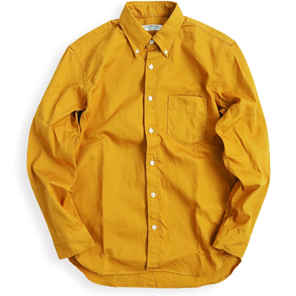 

Рубашка мужская Quintet однотонная оксфордская, удлиненная, Fox, Япония, рукав, тяжелая, на пуговицах, 11-70128 (XXL, 17 Коричневый)