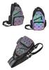 Vielseitiger Mini-Rucksack mit Diamantgittermuster: Multifunktionale Schulter-, Crossbody-, Hüft- und Brusttasche für High-School-Schülerinnen und Frauen.