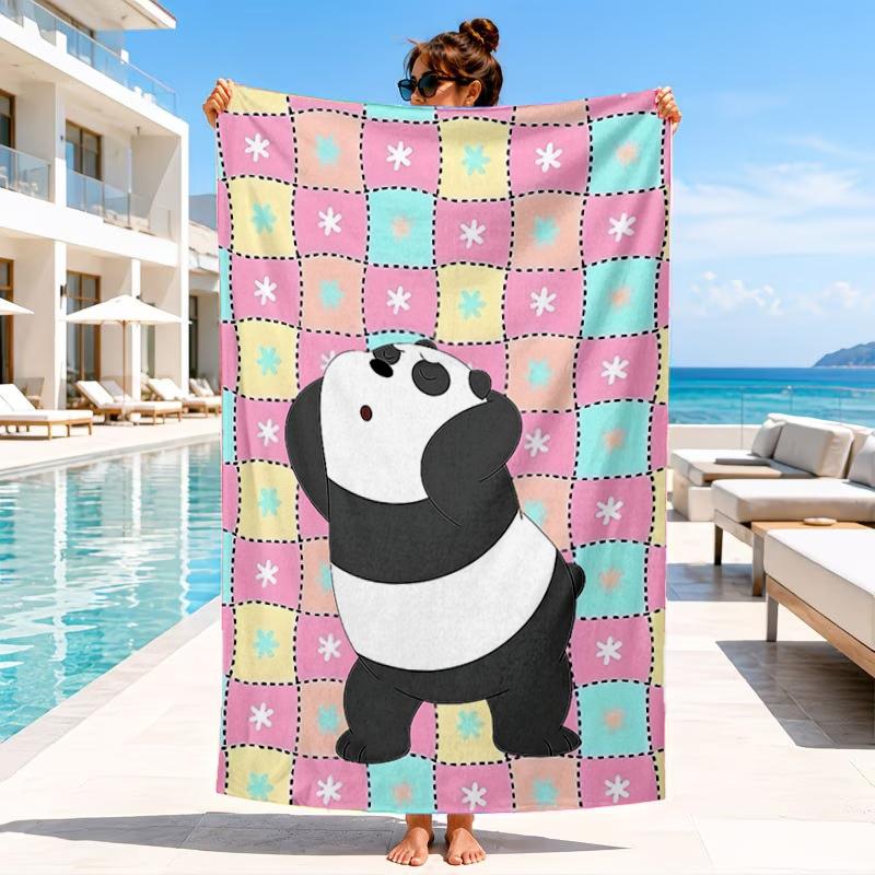 Nightly Friends Bears Adventure Beach Towel, Microfiber Beach Towel, Perfect For Pool, Beach, Travel, Home Decor Beach Party Fan Gifts