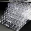 120 Grids Transparent Organizer Box Plastic Jewelry Sorting Box Nail Art Storage Box  Bathroom
