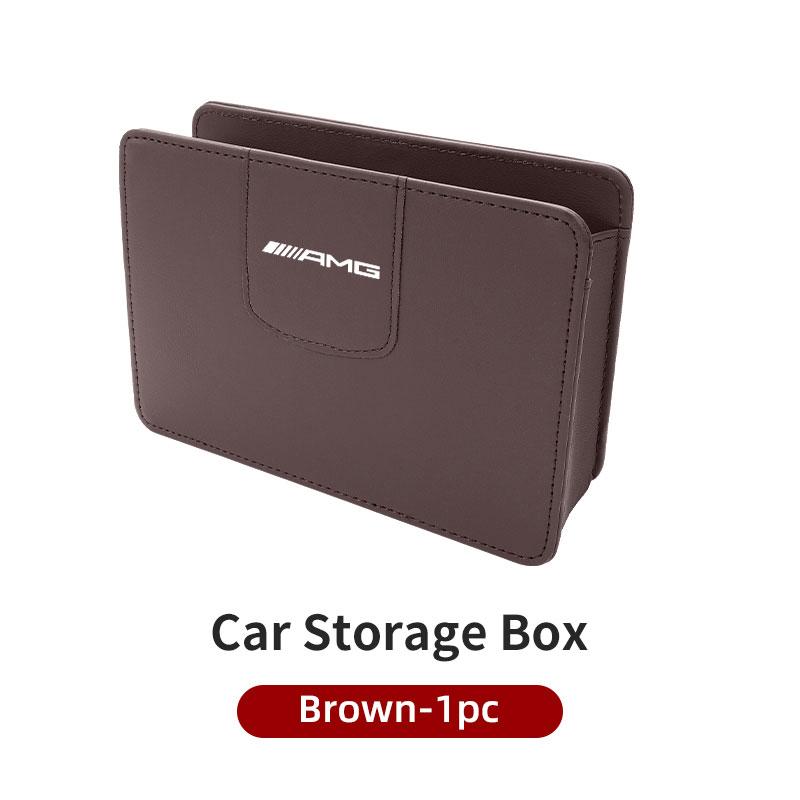 Car Door Storage Bag Drink Waste Card Key Sunglasses Holder For Mercedes Benz AMG C180 C300 W124 W176 W177 C200 C260 GLC CLE CLA