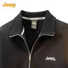 JEEP Men's American Retro Half-Zip Lapel Sweatshirt