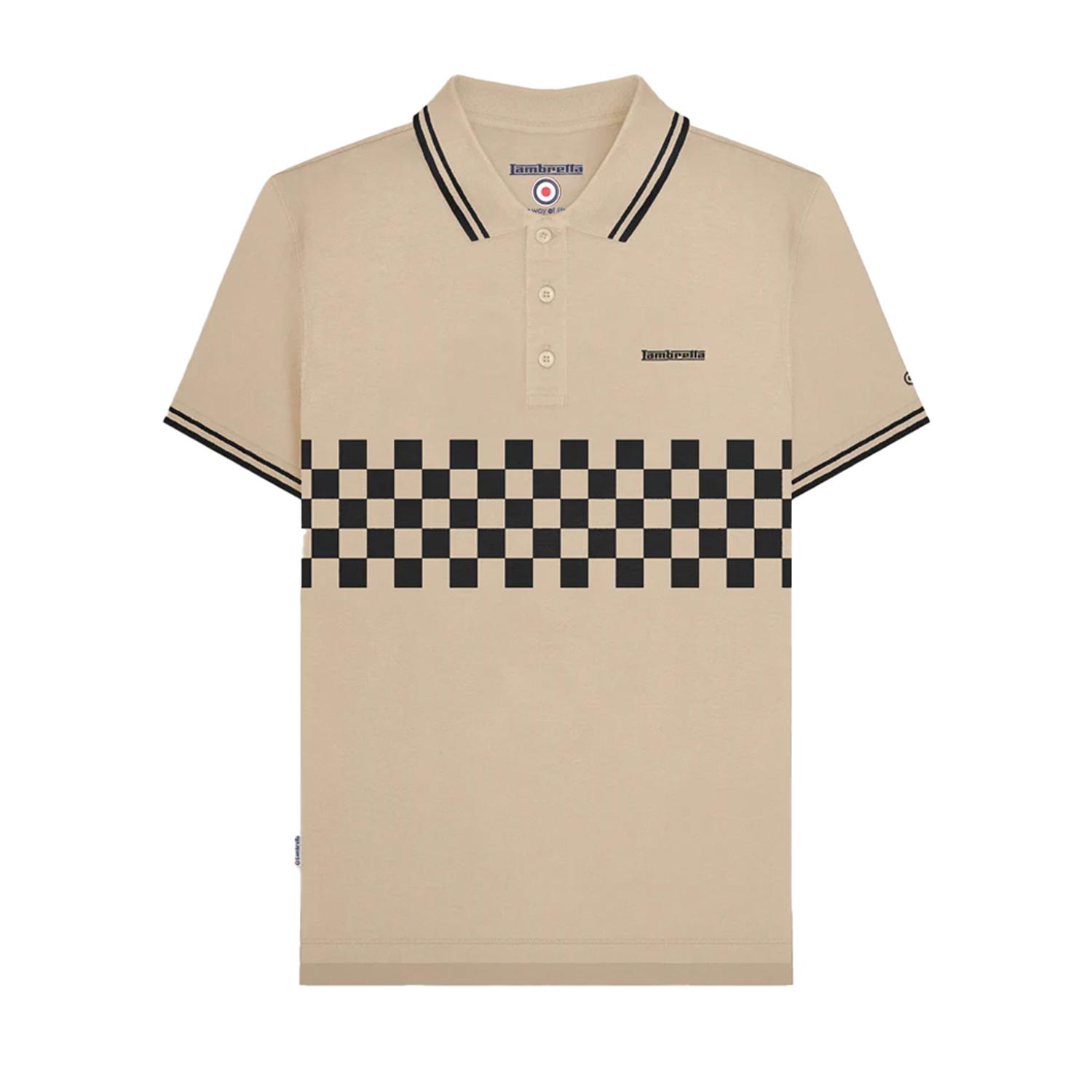 Lambretta Heren SS25 Tweekleurige Polo met Tip S