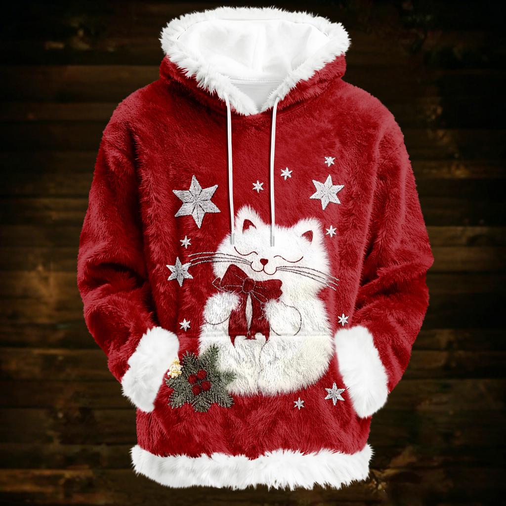 Felpe con cappuccio da donna oversize invernali felpate carine pullover alla moda abbigliamento autunno inverno