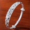Original 925 Silver Charms Bangles For Women Luxury Design Sparking Gypsophila Star Bracelets Party Wedding Jewelry