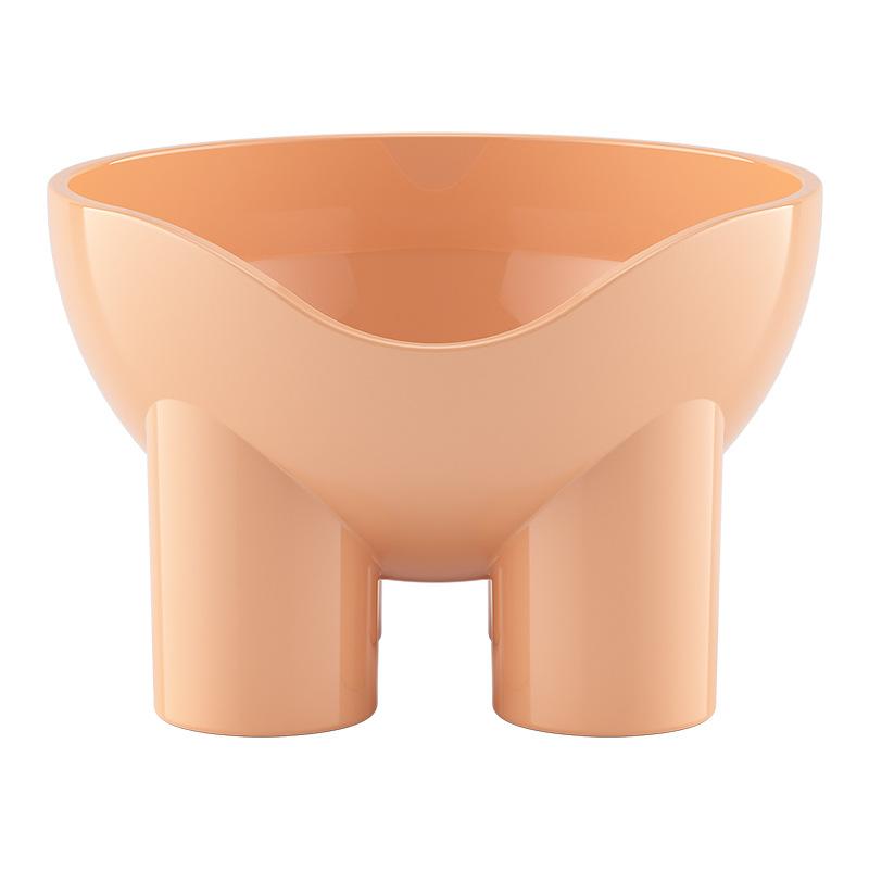 

Высокая миска для питомца, утолщенная и утяжеленная миска для кошки, материал PP пищевого класса, миска для маленькой собаки, гладкая и без заусенцев, защищающая шейный отдел позвоночника розовый