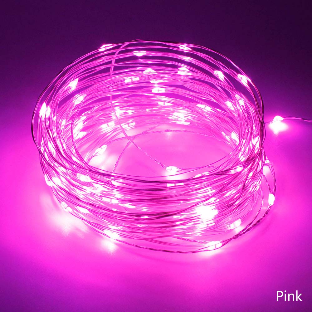 1pcs USB Powered LED String Lights 5M 50leds / 10M 100leds Silver Wire Fairy Garland for New Year Wedding Christmas Holiday Gift