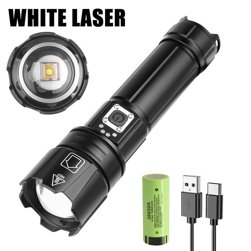 Most Powerful LED Flashlight USB Rechargeable Torch Light High Power Flashlight Tactical Lantern Long Shot Hand Lamp For Camping