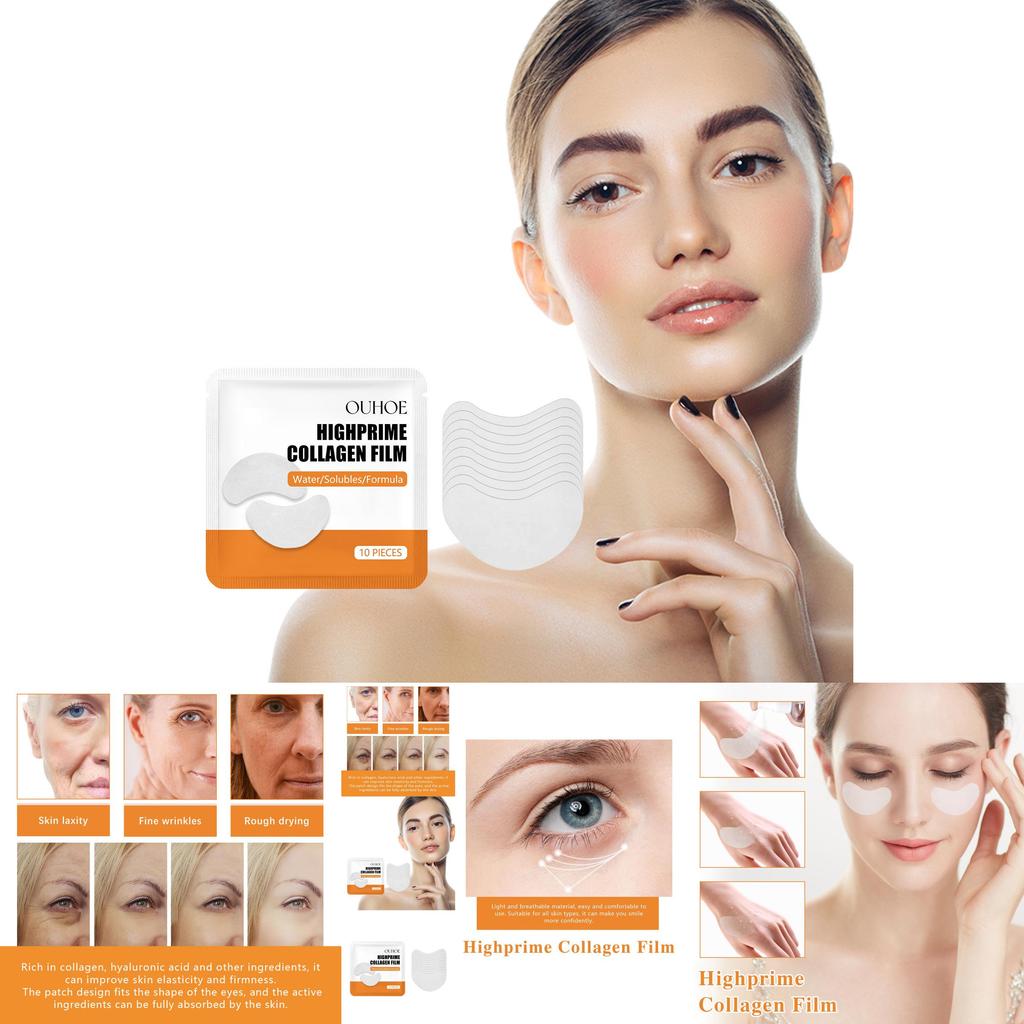 Ouhoe Collagen Eye Masks 10 Pieces Deep Hydrating Formula For Youthful Skin