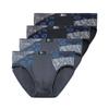 4 Stück Herren Modal Slips Mittelhoch Bedruckte Unterwäsche Atmungsaktiv Weich Männliche Dreieckslips Für Jugendliche Tägliches Tragen L XL XXL 3XL 4XL 5XL