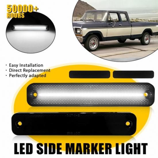 

2PCS For 1973-1979 Ford F-Series 100 150 250 Front / Rear LED Side Marker Lights