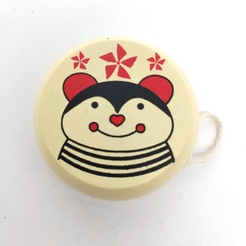 Children Yoyo Ball Cute Animal Prints Wooden Yoyo Toys Ladybug Toys Kids Yo-Yo Creative Toys for Children 5cm Wooden Yo Yo Ball