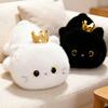 4050Cm Long Lying Cute Soft Stuffed Animals White Cat Dolls Pillow Plush Lovely Cat Toys Room Decor Nice Birthday Gift