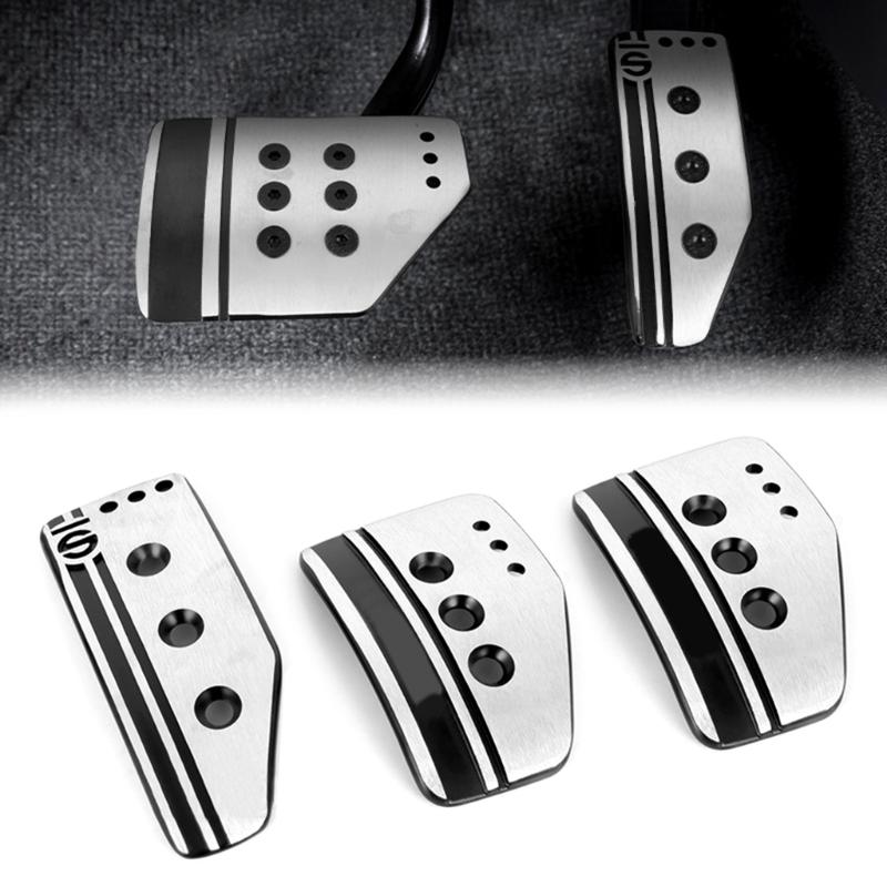 Car Foot Rest Accelerator Footboard Throttle Brake Treadle Pedals for Manual/Automatic Transmission, Easy Installation