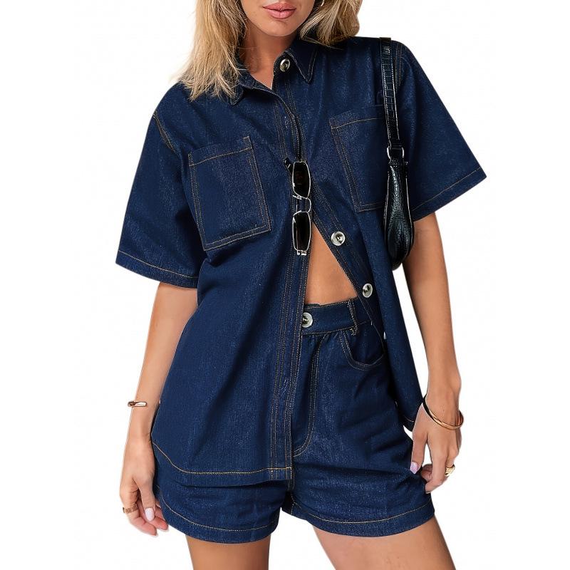 2026 New European & American Women's Casual Solid Denim Jacket