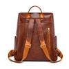 Weicher Lederrucksack für Damen Retro Neu Große Kapazität Lässiger Rucksack für Pendeln Damen Tasche