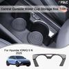 Car Decoration Central Console Water Cup Storage Box Trim For Hyundai IONIQ 5 N 2025 Cars Accessories Upgrade