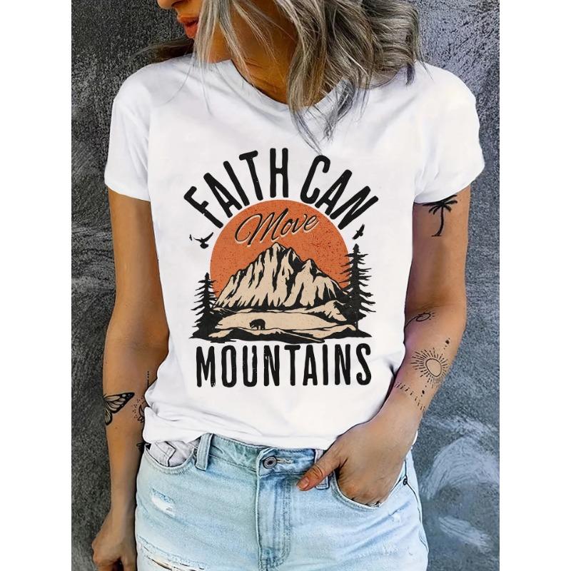 Women's Rock and Roll Free Bird Print T-Shirt  Short Sleeve Casual Top for Spring & Summer with Comfortable and Stylish Clothing